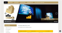 Desktop Screenshot of effie-peru.com