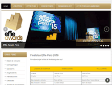 Tablet Screenshot of effie-peru.com